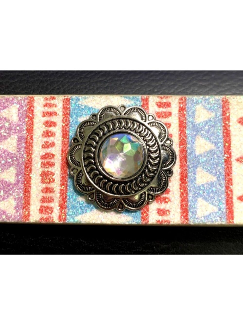 Angel Ranch Belt 24" Glitter Rhinestones Multi-Color Style D130000497 - Picture 8 of 8
